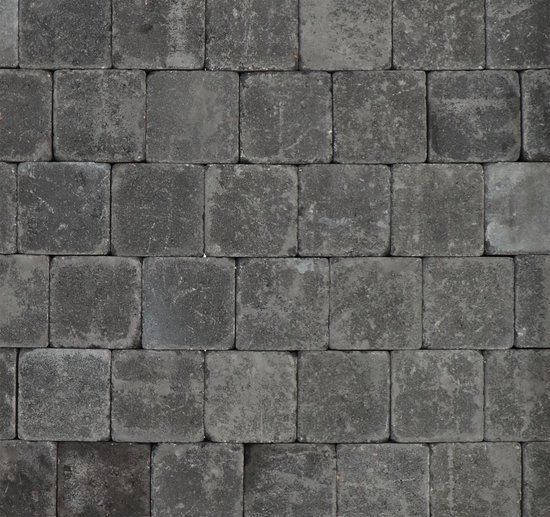 Intergard Trommelstenen of koppelstones antraciet 15x15x6cm (m2)