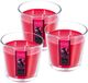 Atmosphera Bougie parfumée - Fruits rouges - 3 Pièces