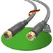 conecto Sat-kabel, antennekabel, coaxiale kabel, F-connector naar F-connector, dubbel afgeschermd, 1,50 m, zwart