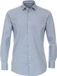 VENTI modern fit overhemd - jersey - blauw - Strijkvriendelijk - Boordmaat: 43