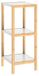 CASARIA Sokkel Bamboe Wit 80x33x34cm