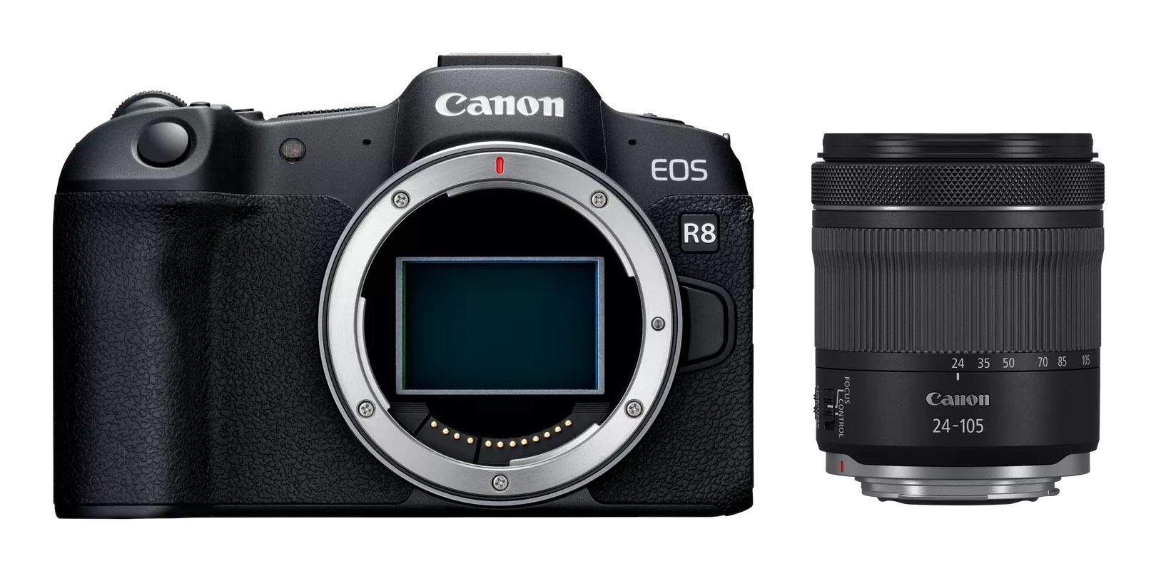 Canon EOS R8 systeemcamera Zwart + RF 24-105mm f/4.0-7.1 IS STM