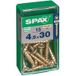 Spax - Lot De 15 Vis Acier Tête Fraisée Pozidriv Diam.4.5 Mm X L.30 Mm