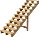 Vinuovo BERLIN Escalier extérieur en bois - 11 marches ouvertes 190 cm de haut - 80 cm de large