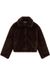 WE Fashion imitatiebont faux fur jas - donkerbruin