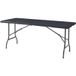 en.casa Klaptafel Ljusnarsberg tuintafel rechthoek 180x75x72 cm zwart