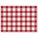 Garcia de Pou Placemats Vichy rood, cellulose, wit, 31 x 43 cm