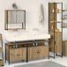 Prolenta Maison Exclusive - Sada badkamer meubels, 4 stuks, eikenhout "Artisan", composiethout