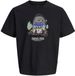 JACK & JONES T-shirt Zwart Katoen Ronde Hals Korte Mouw Printopdruk Heren M