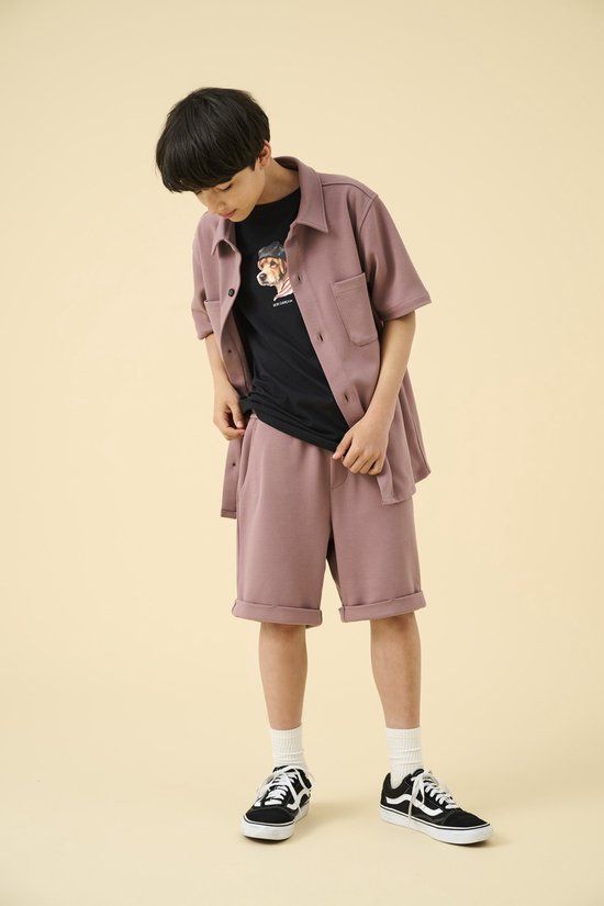 ONLY & SONS - OSJNEW KODYL REG SHORTS SWT NOOS - Jongens - Bermuda shorts - Polyester/Viscose/Elastaan - Twilight Mauve