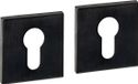 Intersteel Cilinderrozetten verdekt 53x53x6mm PVD zwart