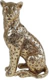 Van Manen ornament polystone jaguar 16.5x13x26cm goud