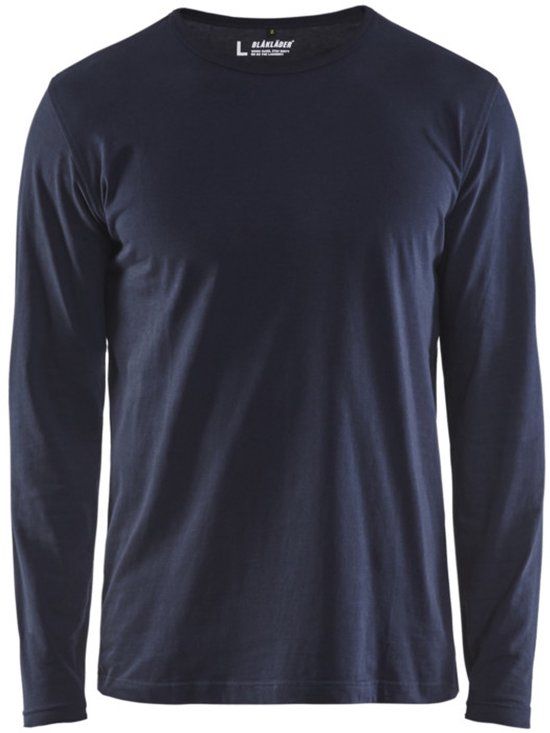 Blaklader T-shirt lange mouw 3500-1042 - Donker marineblauw - XXXL