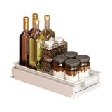 Telescopische lade, uittrekbare keukenorganizer met handvat, lade-organizer, uittrekbaar kruidenrek voor keuken, badkamer, 15,5 x 35,8 x 5 cm
