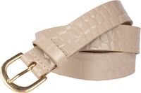 Legend Dames - Leren riem - Crème - 90cm