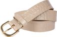 Legend Dames - Leren riem - Crème - 90cm
