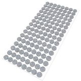 Adsamm® 128 x Zelfklevende Viltglijders Grijs Ø 12 mm Rond 3,5 mm Dikte