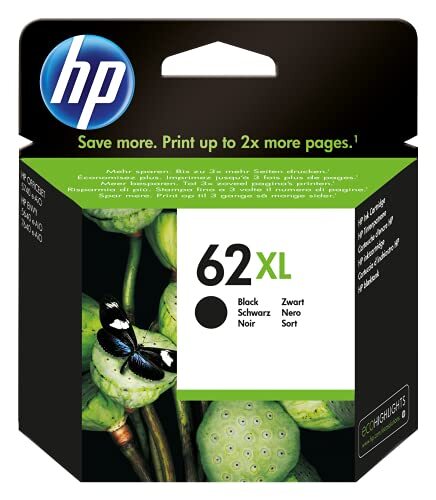 HP 62XL Inktcartridge Zwart, Hoge Capaciteit (C2P05AE) origineel van