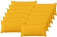 vidaXL Kussensloop Licht Geel Katoensatijn 40 x 80 cm (12 stuks)