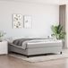 Maison Exclusive - Cadre de lit avec sommier tapissier, gris clair, 160 x 200 cm, textile