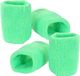 Merkloos / Sans marque Angro Bv Pols zweetbandjes neon groen - voor volwassenen - 4x stuks