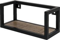 Home67 Wandplank Vintage - 37 cm - Mangohout - Metaal