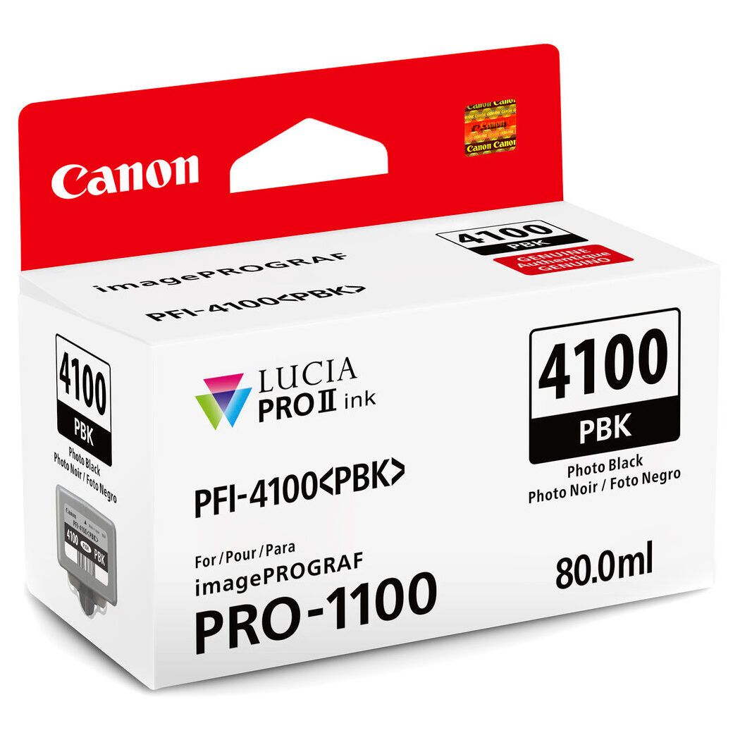 Canon PFI-4100PBK Photo Black Ink Cartridge for ImagePROGRAF PRO-1100 Printer
