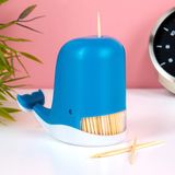 Peleg Design Jonah Walvis Cocktailprikkerhouder - Blauw,Wit