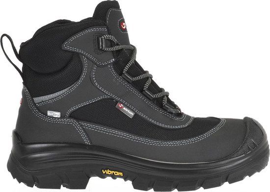 Sixton Adventure Werkschoenen Hoog S3 Zwart Mannen Composiet Neus Waterdicht Polyamide Textiel Voering Polyurethaan Zool EN ISO S3 39