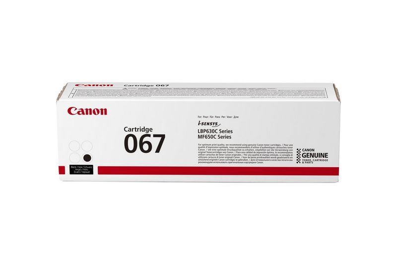 Canon 067 Zwarte Toner Cartridge - Origineel - 1 Stuk