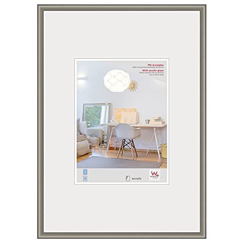 Walther Design New Lifestyle Picture Frame, Steel, 42 x 59.4 cm DIN A2