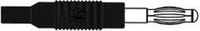 Perel Velleman Group nv INJECTION-MOULDED ADAPTER PLUG 4mm TO 2mm / BLACK (MZS 4) (HM14T00)