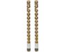 Decoris Mini kerstballen - 28x st - camel bruin - D3 cm - kunststof