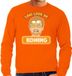 Bellatio Decorations Koningsdag sweater - lam leve de koning - Willem - heren - trui - oranje XXL