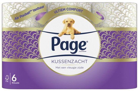 Page Kussenzacht Toiletpapier - 3-laags - 6 stuks