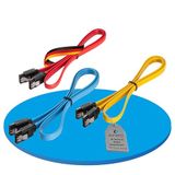 sonero® SATA III datakabel set 6Gb/s, 3x 0,50m, rood/geel/blauw