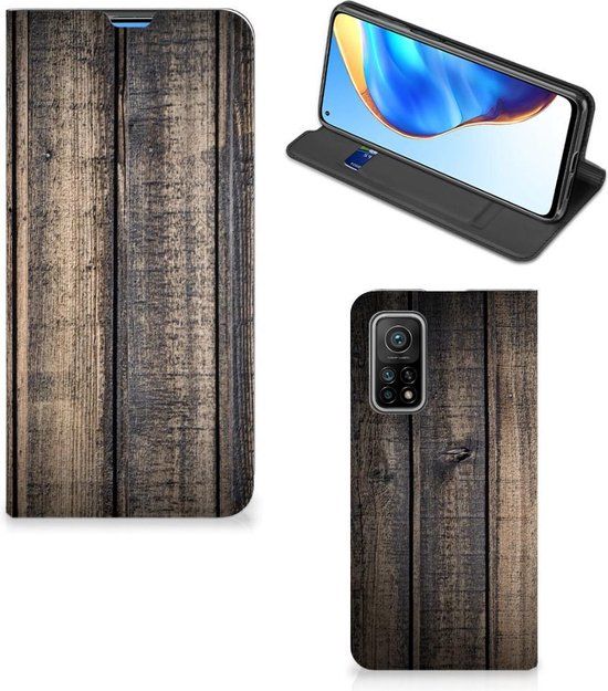 B2Ctelecom Case for Xiaomi Mi 10T / 10T Pro - Book Case - Multi Steigerhout