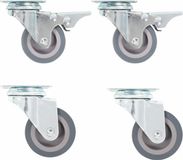 vidaXL - 8 roulettes - 50 mm - gris - max. 35 kg par roulette