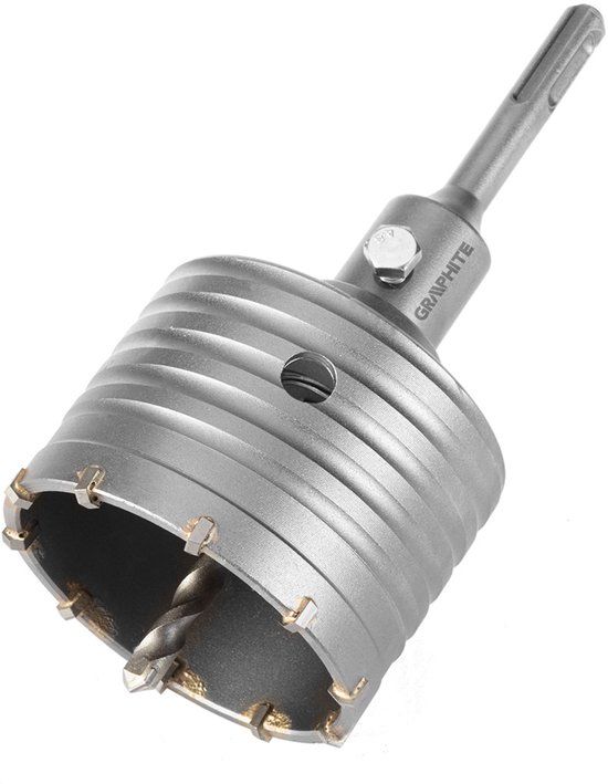 Graphite 55H322 - Hardmetalen Gatenzaag - 80mm - SDS+ Adapter