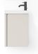 Saniclass Chaci Fonteinkastset - 40x55cm - 1 deur - mineraalmarmer fonteinwastafel - mat cotton (beige)