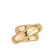 Club Manhattan Swirl goudkleurig sjaalring
