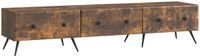 vidaXL TV-kast met lade Gerookt eiken 147 x 34,5 x 30 cm Bewerkt hout