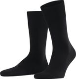 FALKE ClimaWool eenkleurig wol lyocell sokken heren zwart - maat 41-42