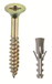 Connex Vis PZ 4.0X40 + Cheville Boîte 25Pi - B33382