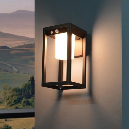 LedKoning Solar wandlamp buiten 'Svea' - Warm wit licht - 4 lichtstanden - Wandlamp op zonne-energie