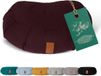 #DoYourYoga - Yoga kussen - »Ganesh« - halve maan meditatiekussen met bio-organische Spelt vulling - 45x30x14 cm - aardebruin