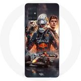 Maniacase Hoesje voor Samsung Galaxy A51 4g Max Verstappen F1 kunstbehang