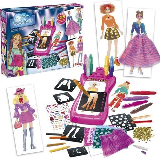 Lansay Blopens Mon Atelier Mode - 20 stencils - Multicolour