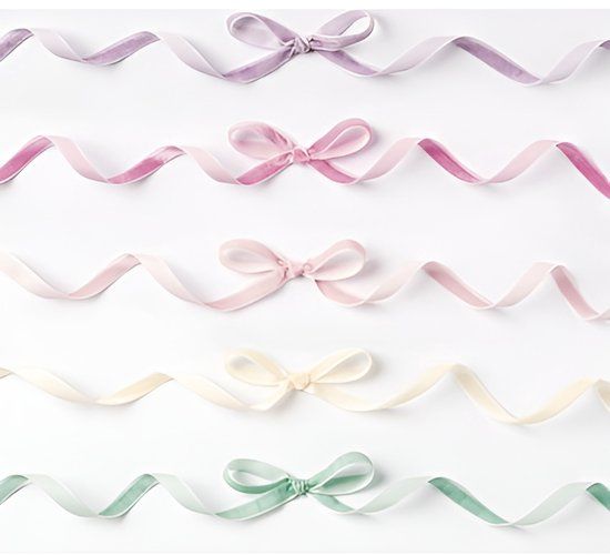 Folia Fluwelen linten pastel - creatief speelgoed 5 x 4 m.
