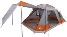 vidaXL Tunneltent 12-persoons Grijs en Oranje Polyester